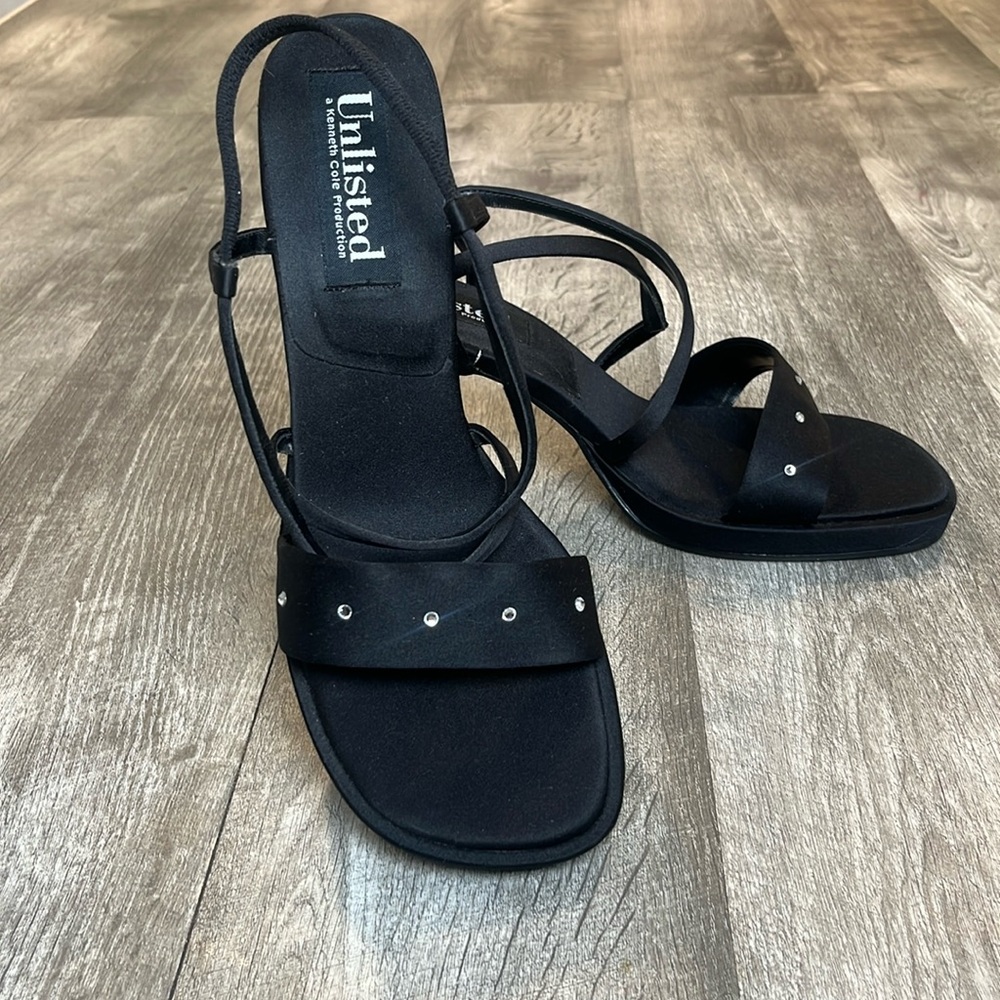 Vintage 90’s Platform Strappy Heeled Sandals Hoco Size 10M
